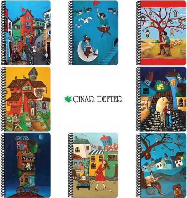 Çınar Sert Kapak Defter 17x24cm 120yp Düz ( Ezo Sunal) 55203 - Image 1