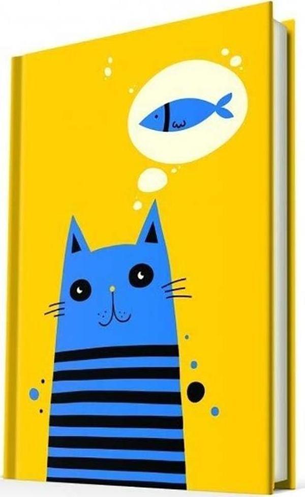 Deffter Cat’s Dream Sert Kapak Çizgili 14*22 64459-9 - Image 1