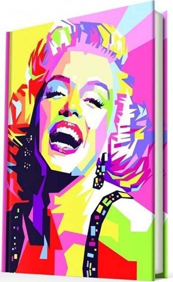 Deffter Popart Marılyn Monroe Sert Kapak Çizgili 14*22 64872-6 - Image 1