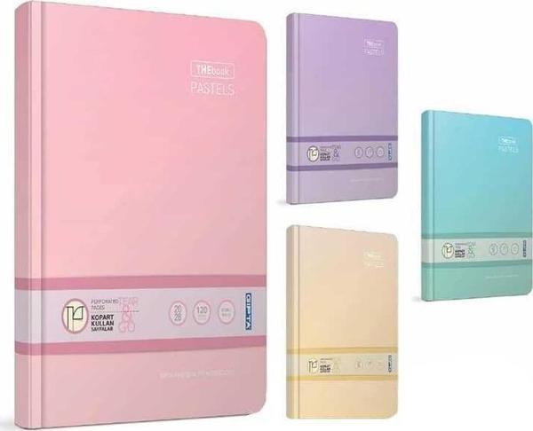 Gıpta Thebook Pastels İplik Dikişli Sert Kapak Defter 20x28 cm 240 Yaprak Kareli - Image 1