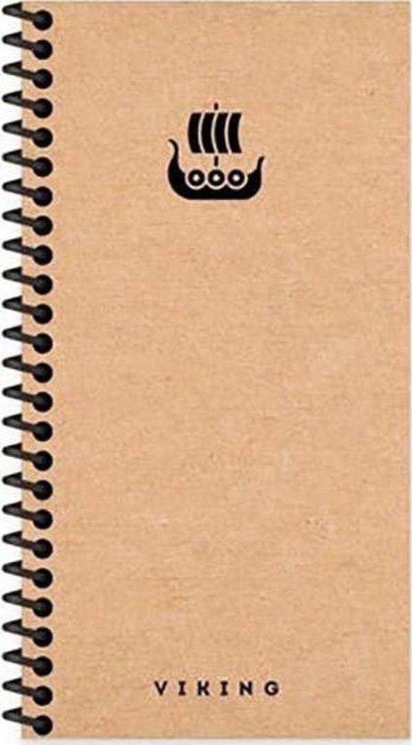 Keskin 10X19 Sert Kapak La Plume Viking 80 Yaprak Spiralli Çizgisiz Defter Gemi 417967-99 - Image 1