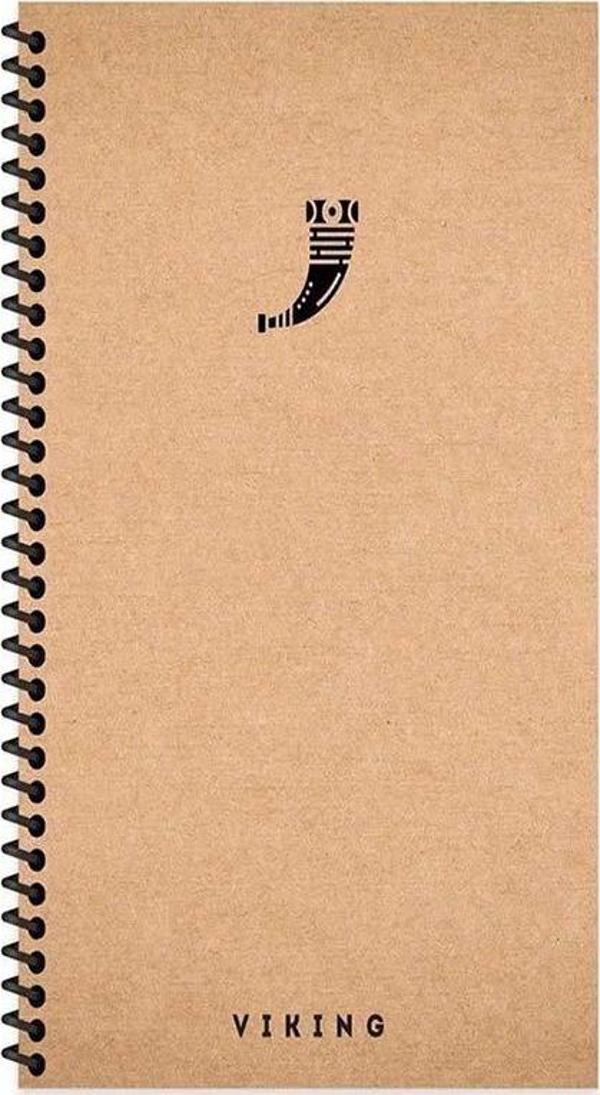 Keskin 10X19 Sert Kapak La Plume Viking Spiralli 80 Yaprak Düz Defter Borazan 417966-99 - Image 1