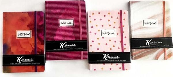 Keskin 14X20 Lastikli Ciltli Daily Journal 80 Yaprak Kareli Defter 383922-99 - Image 1