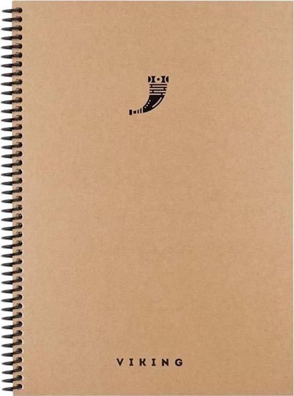 Keskin 17x24 La Plume Viking Spiralli Sert Kapak 100 Yaprak Kareli Defter 417956 - Image 1