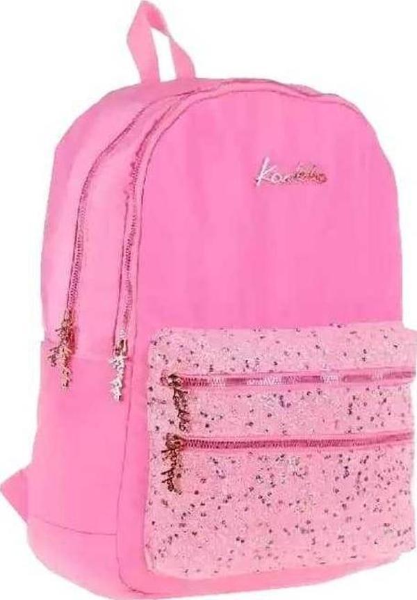 Kaukko Sırt Çantası Magic Dreams Taşlı Pullu-Pembe - Image 1
