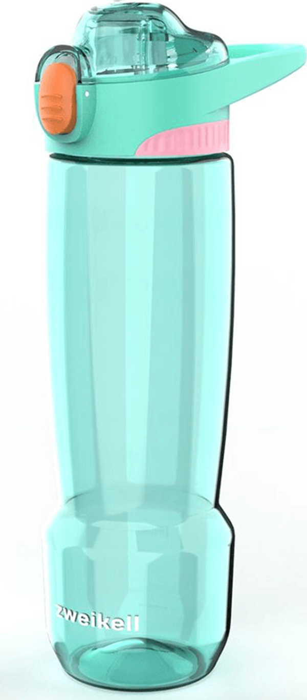 Zweikell Trans Turkuaz Bpa İçermez 650 Ml Tritan Suluk - Image 1