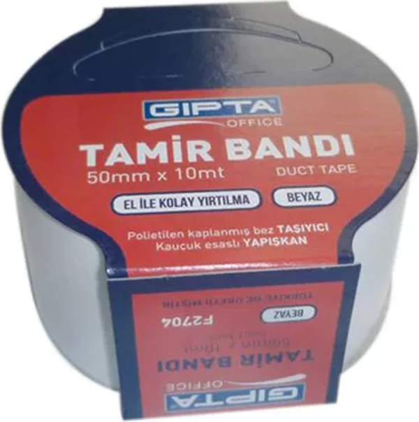 GIPTA F2704 TAMİR BANDI 50mmx10m BEYAZ ASKILI - Image 1