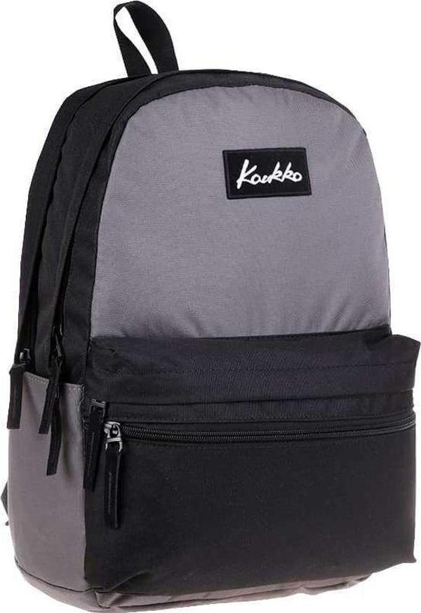 Kaukko Sırt Çantası Basic Duble Colors Gri-Siyah K1424 - Image 1