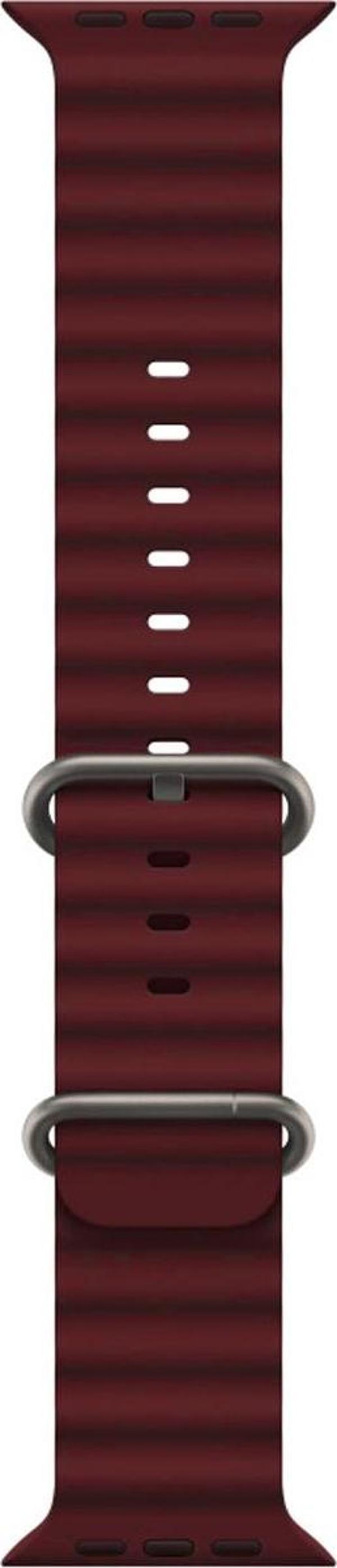 Winex Mobile Schitec 42-49Mm Yeni Nesil Apple Uyumlu Akıllı Saat Kordonu Silikon Bordo - Image 1