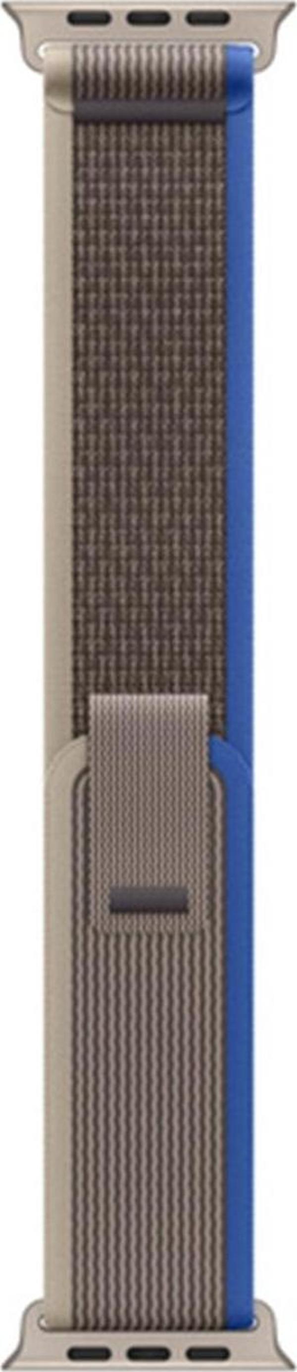 ScHitec 42-44mm Yeni Nesil Apple Uyumlu Akıllı Saat Kordonu Hasır Gri Mavi - Image 1