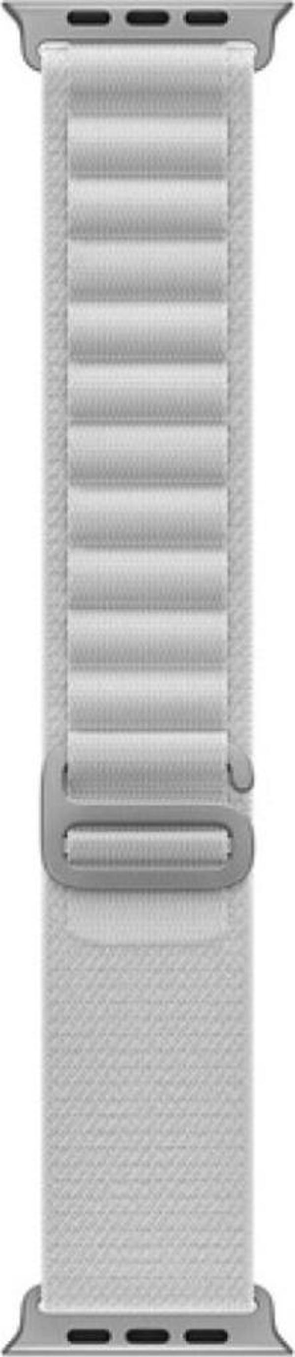 ScHitec 42-44mm Yeni Nesil Apple Uyumlu Akıllı Saat Kordonu Hasır Kancalı Gri - Image 1