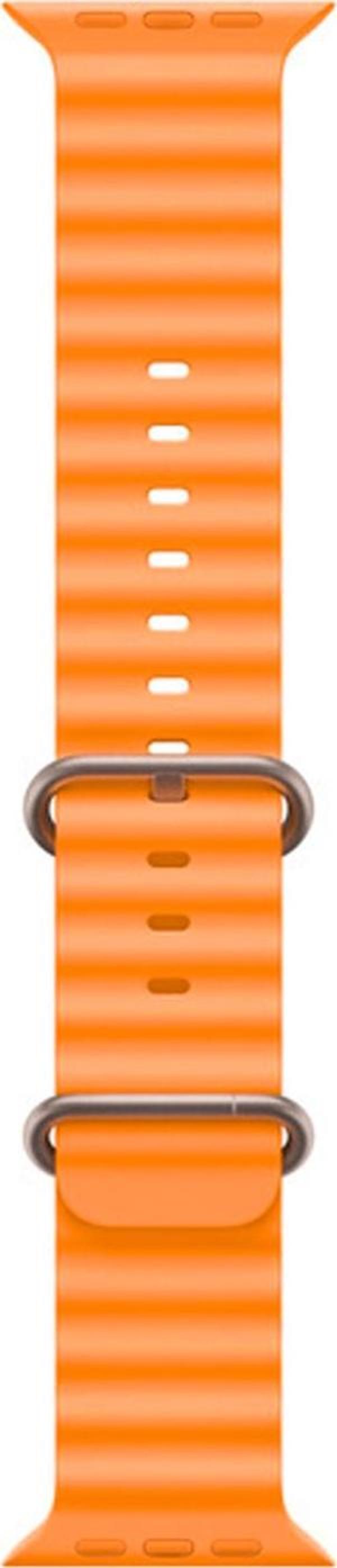 ScHitec 42-44mm Yeni Nesil Apple Uyumlu Akıllı Saat Kordonu Turuncu - Image 1