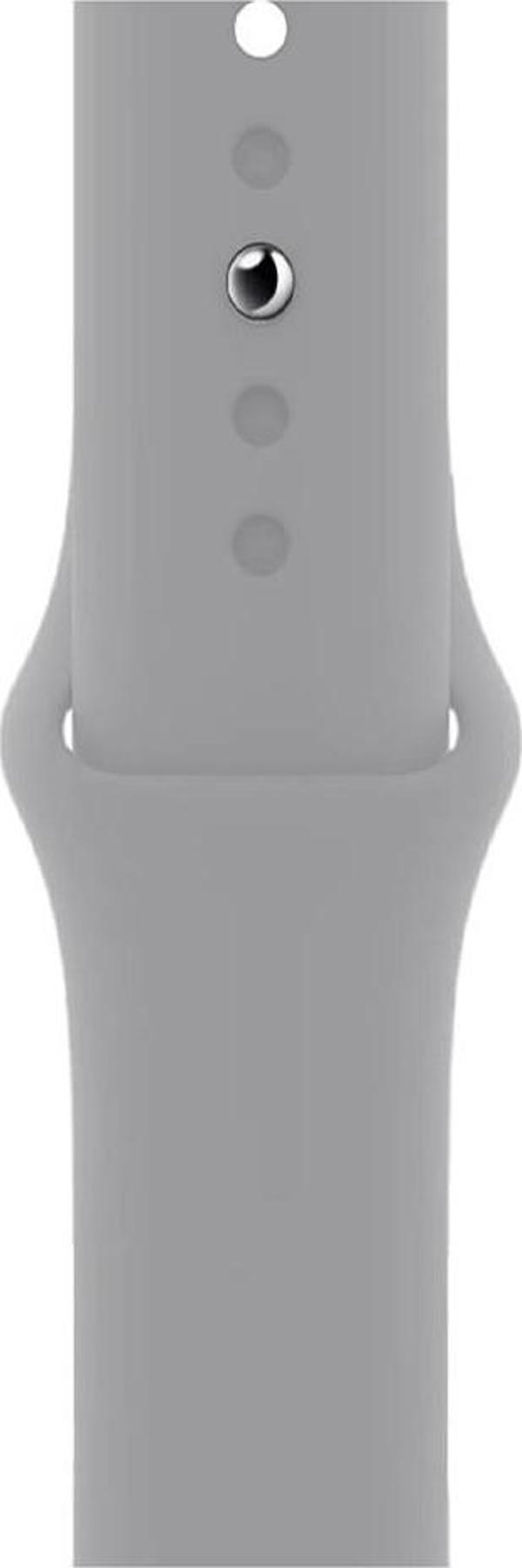ScHitec 42-49mm Yeni Nesil Apple Uyumlu Akıllı Saat Kordonu Silikon Gri - Image 1