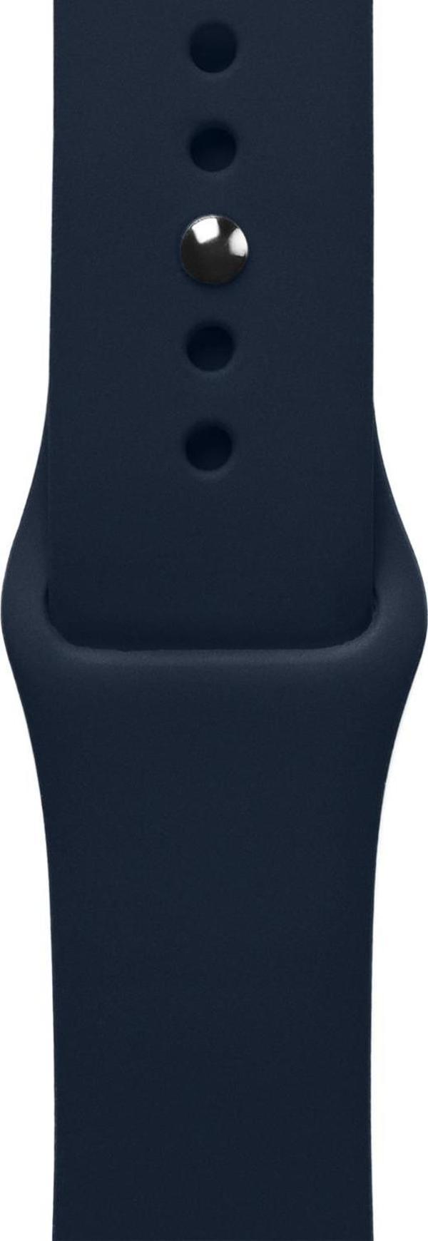 ScHitec 42-49mm Yeni Nesil Apple Uyumlu Akıllı Saat Kordonu Silikon Lacivert - Image 1