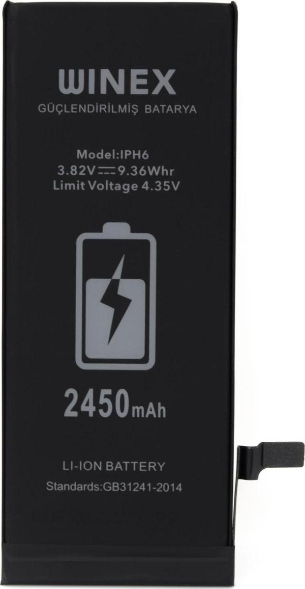 Winex İphone 6G Uyumlu Güçlendirilmiş Premium Batarya - Image 1