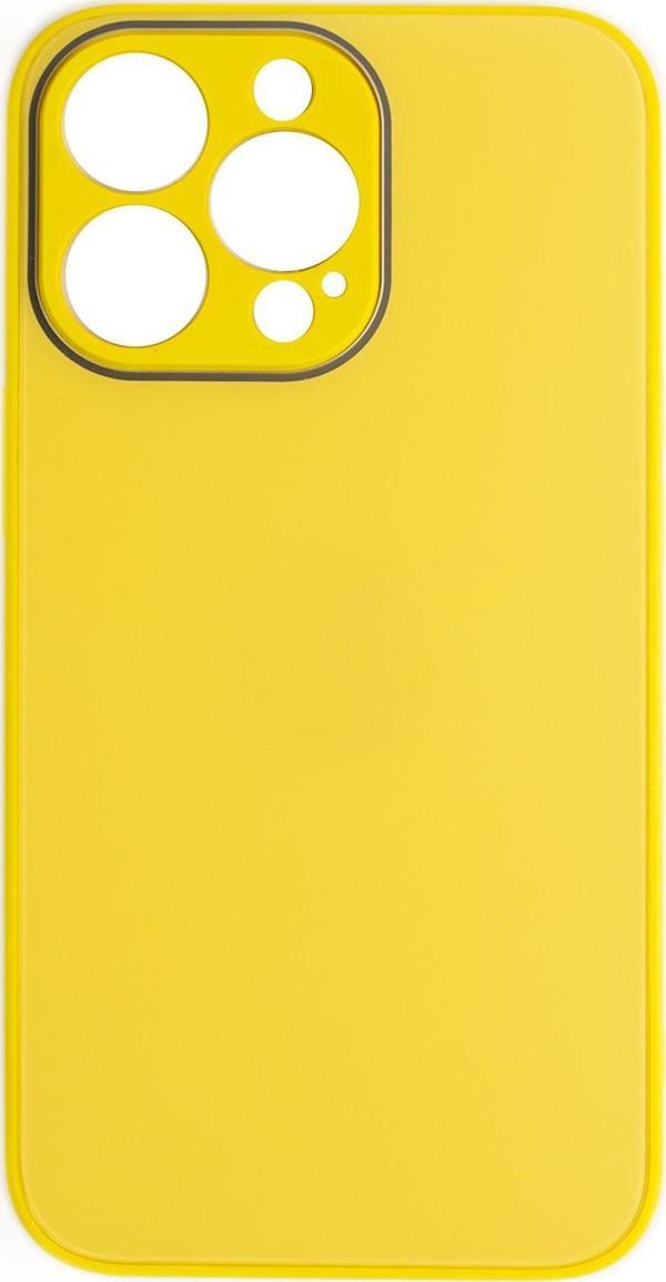 ScHitec Deluxe İphone 14 Pro Max Mat Kılıf Sarı - Image 1