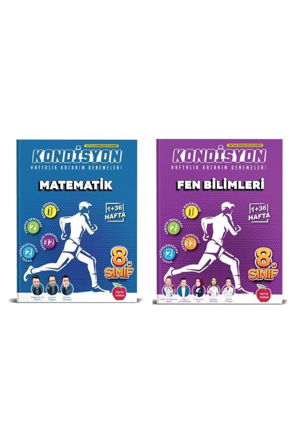 Newton Yayınları 8.Sınıf Kondisyon Matematik Kazanım Deneme + Kondisyon Fen Bilimleri Kazanım Deneme (2 Kitap) - Newton Yayınları - Image 1