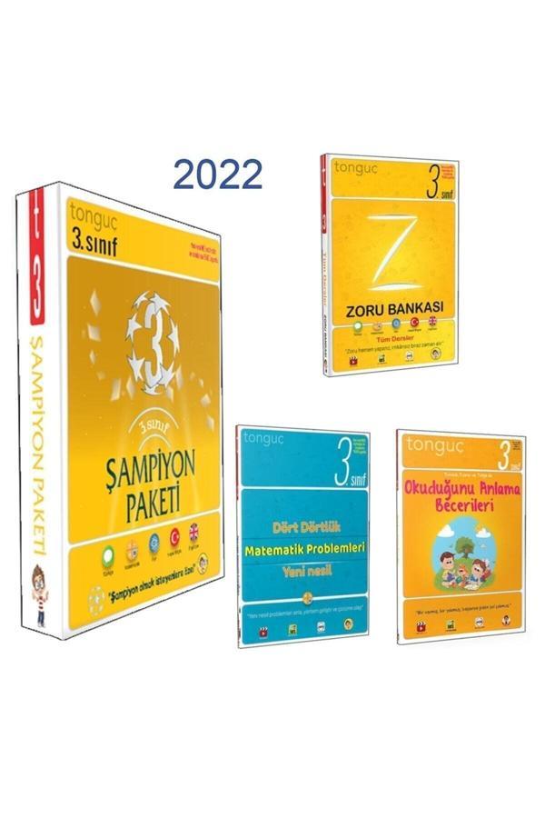 Tonguç Yayınları 3. Sınıf Şampiyon Paketi 2022 / Toplam 3 Kitap - Tonguç Yayınları - Image 1