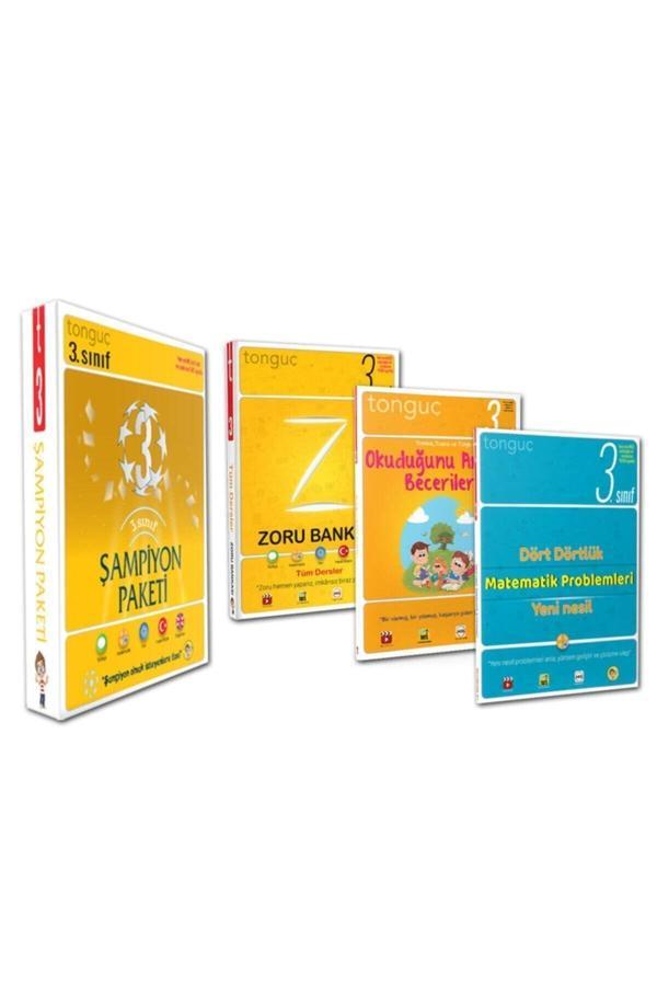 Tonguç Yayınları 3. Sınıf Şampiyon Paketi Set 3 Kitap 2021 - 2022 - Tonguç Yayınları - Image 1