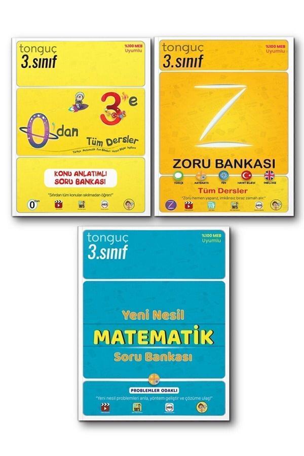 Tonguç Yayınları 3. Sınıf Tüm Dersler Konu Anlatımlı Soru Bankası Zoru Matematik Set 3 Kitap - Tonguç Yayınları - Image 1