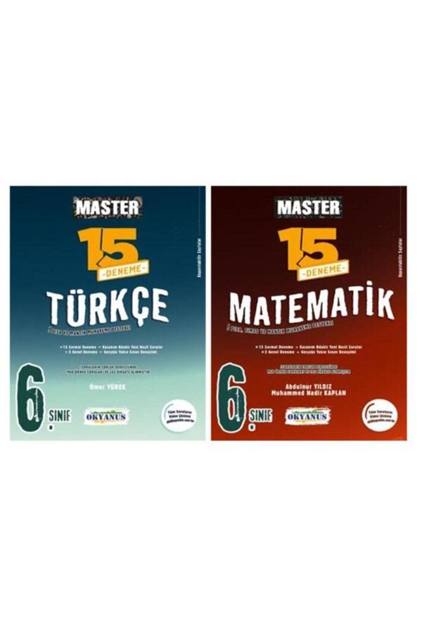 Okyanus Yayıncılık 6. Sınıf Master 15 Matematik + Türkçe Deneme Seti 2021 - Okyanus Yayıncılık - Image 1