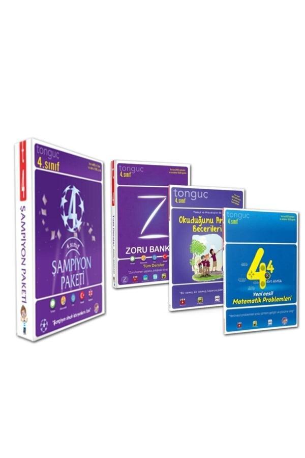 Tonguç Yayınları 4. Sınıf Şampiyon Paketi Set 3 Kitap 2021 - 2022 - Tonguç Yayınları - Image 1