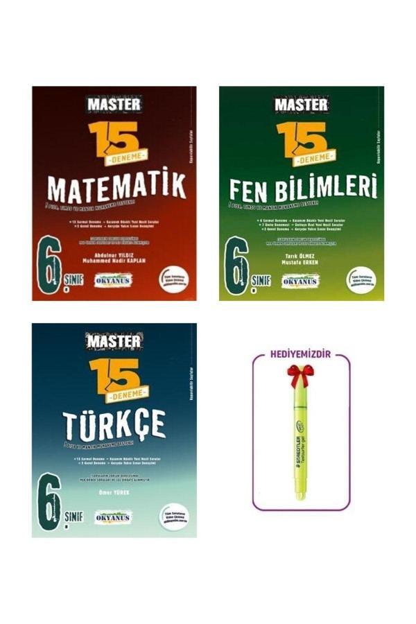 Okyanus Yayıncılık 6.Sınıf Master 15 Fen + Master 15 Matematik Deneme+ Master 15 Türkçe Deneme - Okyanus Yayıncılık - Image 1