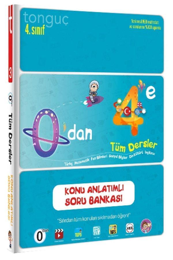 Tonguç Yayınları 4. Sınıf Tüm Dersler 0 Dan 4 E Konu Anlatımlı Soru Bankası - Tonguç Yayınları - Image 1