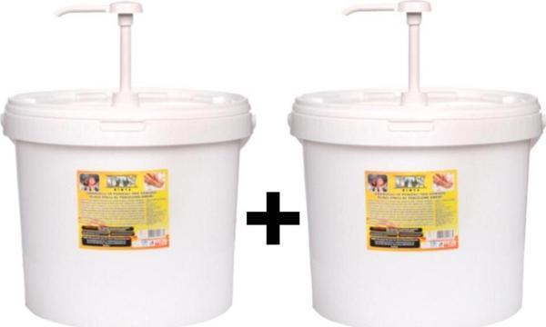 2 Adet Pompalı Sanayi Tipi Ponza'lı  ( Talaşlı ) El Temizleme Sabunu (Kremi) 15 kg - Image 1