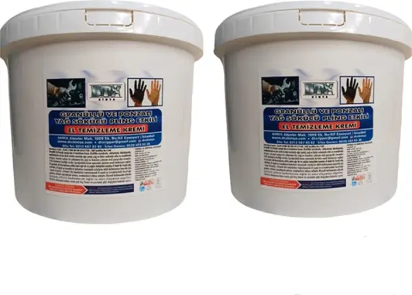 2 Adet Sanayi Tipi Granürlü El Temizleme Sabunu (Kremi) 15 kg - Image 1