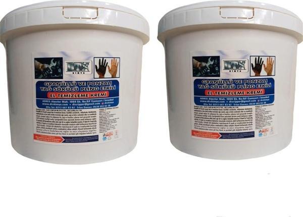2 Adet Yumuşak Sanayi Tipi Granüllü El Temizleme Sabunu (Kremi) 8 kg - Image 1
