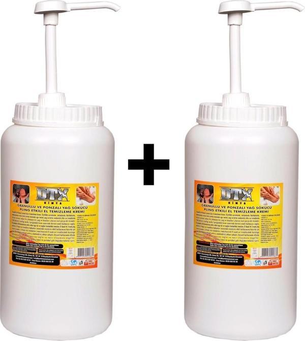 Dtx Kimya 2 Adet Sanayi Tipi Ponza'lı Talaşlı El Temizleme Kremi Sabunu 3 Kg - Image 1