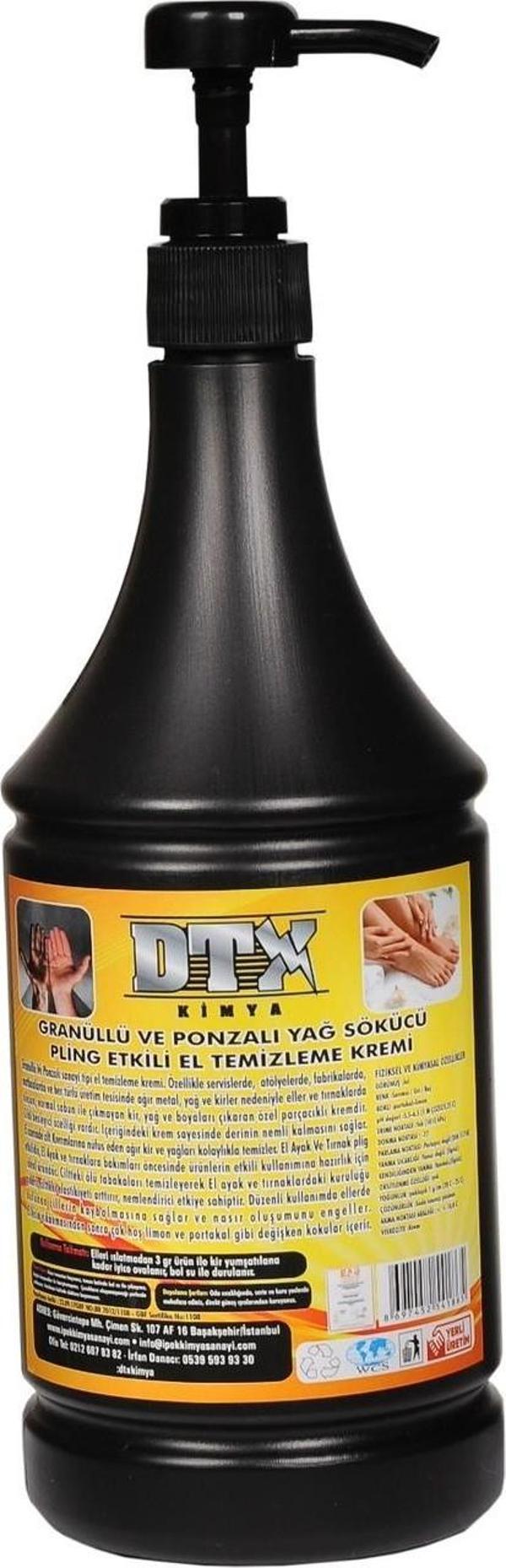 Dtx Kimya Sanayi Tipi Kumlu El Temizleme Kremi Sabunu 1 Kg - Image 1