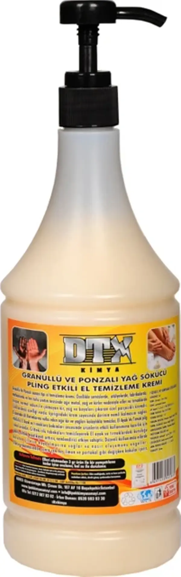 Dtx Kimya Sanayi Tipi Ponza'lı Talaşlı El Temizleme Kremi Sabunu 1 Kg - Image 1
