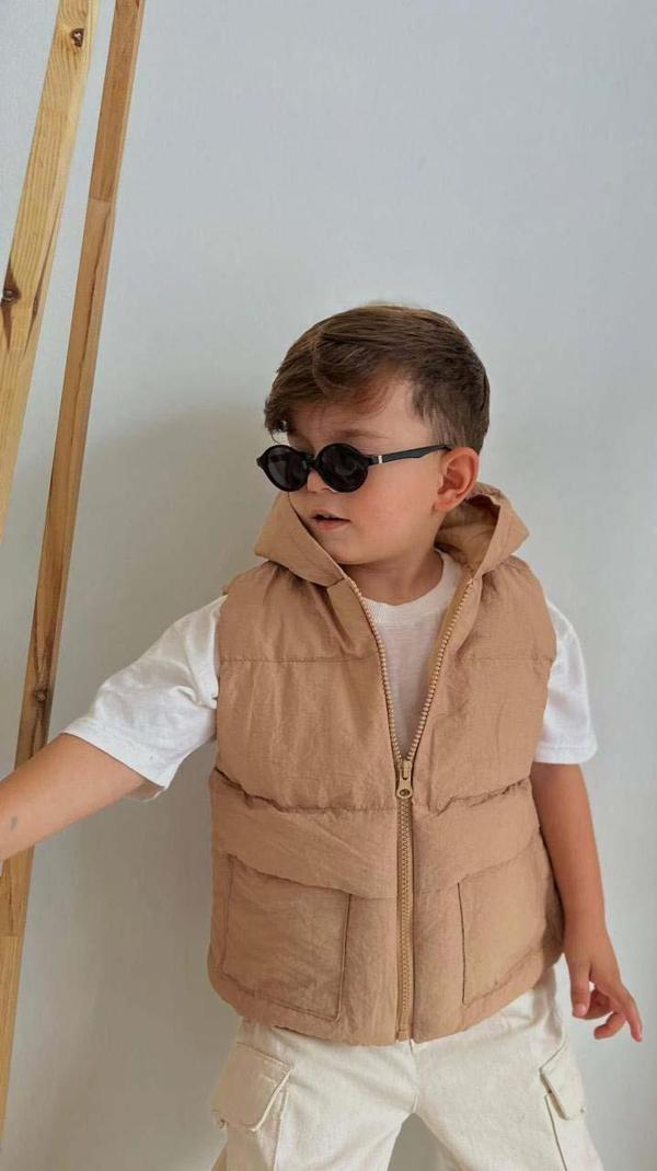 YENİ SEZON FERMUARLI KAPŞONLU YELEK - Image 1