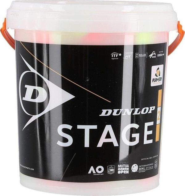 Dunlop Stage 2 Turuncu 60'lı Eğitim Kova Tenis Topu 602205 - Image 1