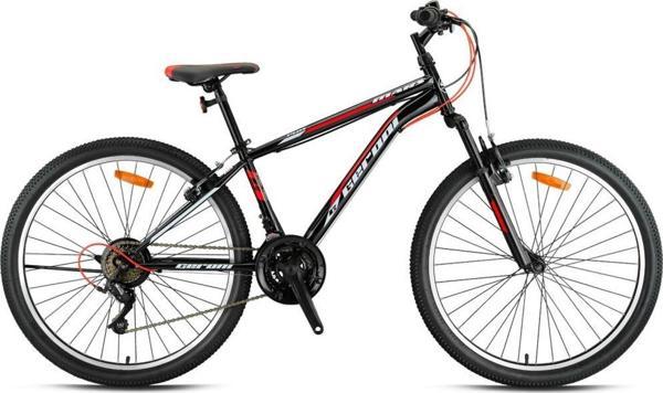 MARS PLUS - 24  - MTB - 12' - 21 Vites - V.B - Parlak Siyah-Kırmızı/Beyaz - Image 1