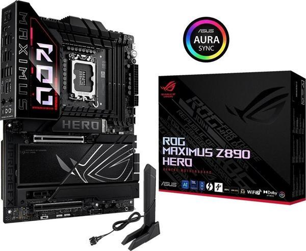 Asus ROG MAXIMUS Z890 HERO WiFi 8800mhz(OC) RGB M.2 1851p ATX Anakart - Image 1