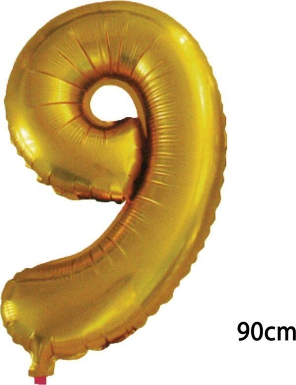 EveFix 90 Cm 9 Rakamı Folyo Balon Altın - Image 1