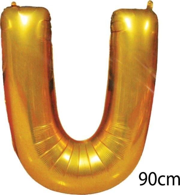 EveFix 90 Cm U Harfi Folyo Balon Altın - Image 1