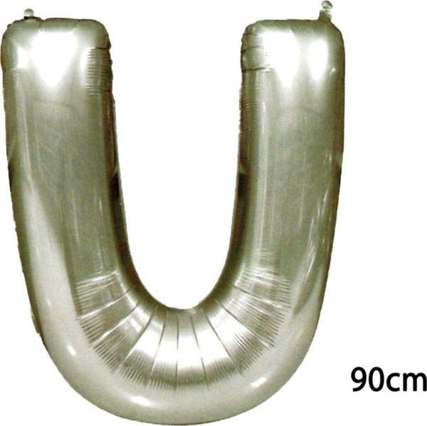 EveFix 90 Cm U Harfi Folyo Balon Gümüş - Image 1