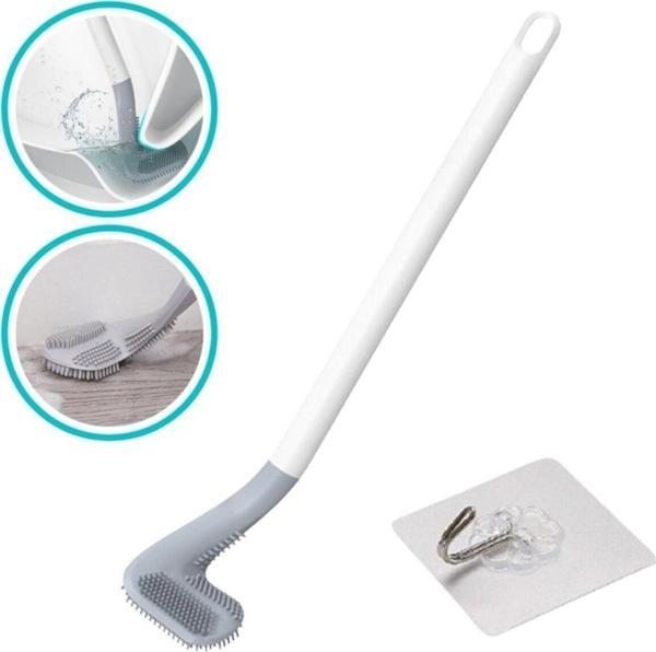 EveFix ® Golf Tasarımlı Silikon Wc Klozet Mutfak Temizlik Fırçası Kanca Hediyeli - Image 1