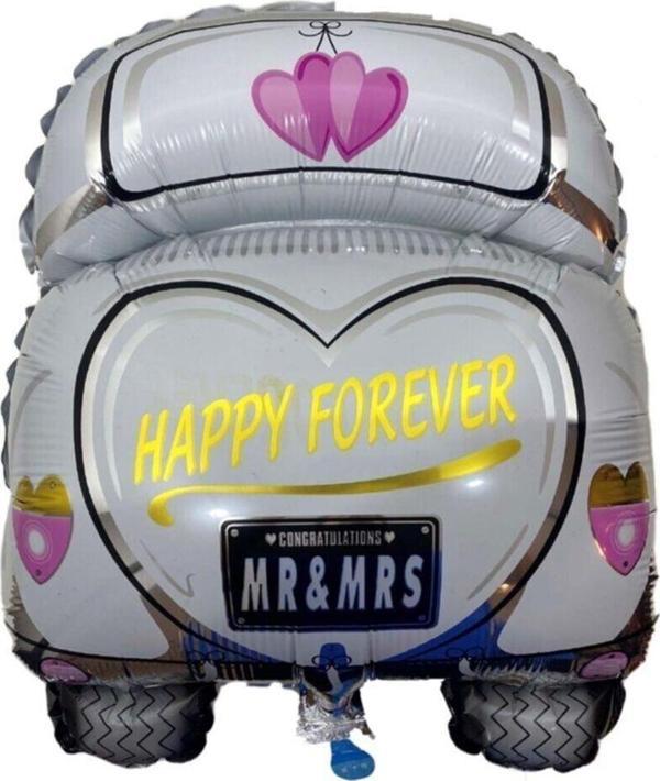 EveFix Araba Figürlü Düğün Folyo - Folyo Balon - 18 Inç - Image 1
