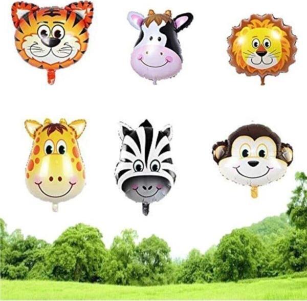 EveFix 5 Adet Safari Baskılı Folyo Balon - Image 1