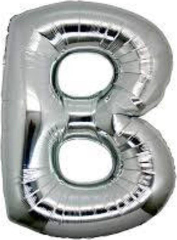 EveFix B Harf Folyo Balon Gümüş Renk 40 Inç - Image 1