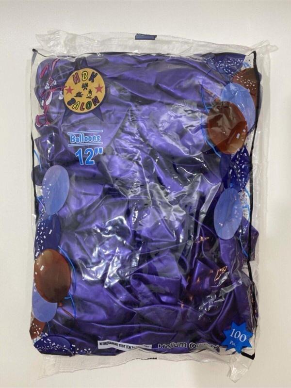 EveFix Balon - Mor Metalik Balon - 100 Adet - Image 1