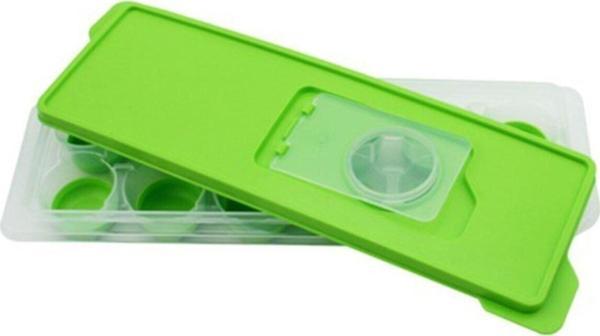 EveFix 12Li Kapaklı Yapışmaz Silikon Tabanlı Plastik Küp Buz Kalıbı - Image 1