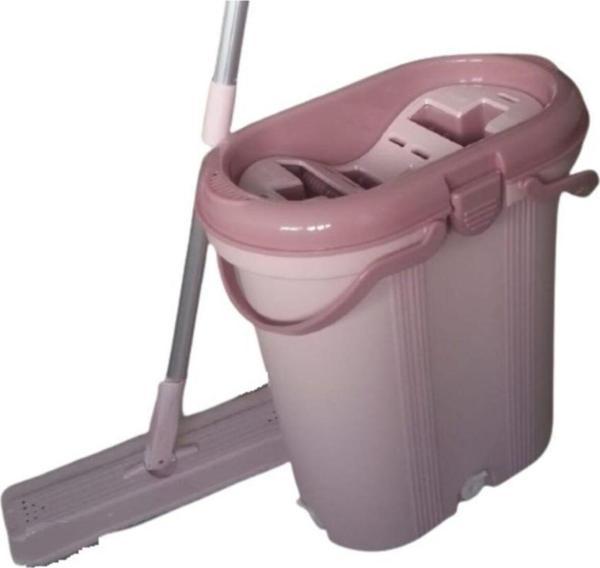 EveFix 3 Bölmeli Kovalı Portatif Saplı Mikrofiber Bezli Tablet Mop Spin Temizlik Seti 14 Lt - Image 1