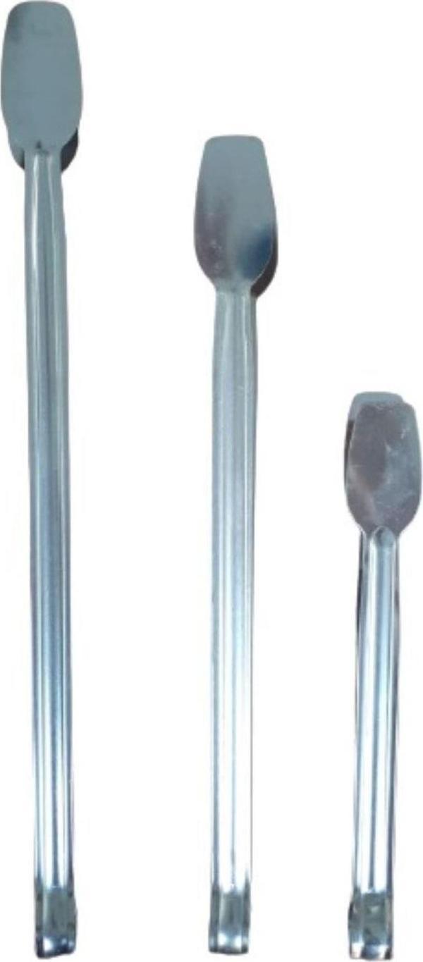 EveFix 3 Farklı Boyda Paslanmaz Çelik Şef Mangal Barbekü Maşa Seti Kömür Izgara Maşa Seti - 23/31/36 Cm - Image 1