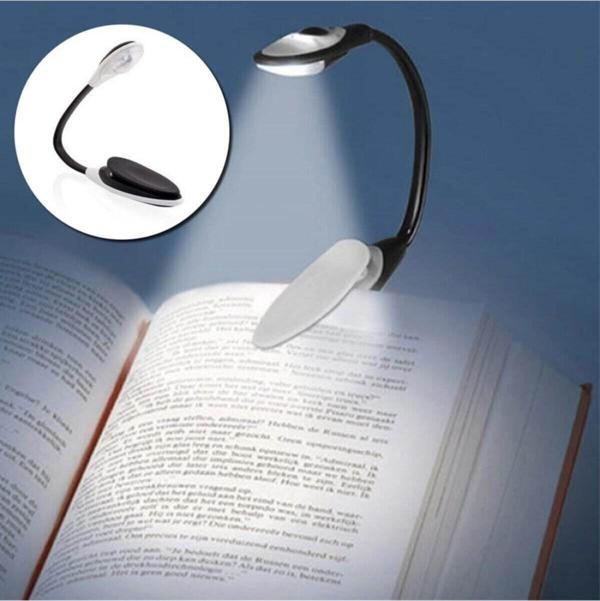 EveFix Buffer Kitap Okuma Lambası Kıskaçlı Işık Pilli Aydınlatma Kitap - Image 1